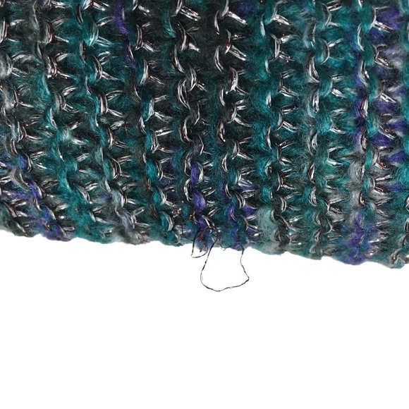 STEVE MADDEN Infinity Scarf Chunky Knit Metallic Sparkle Cozy Warm Multicolor - Picture 11 of 13